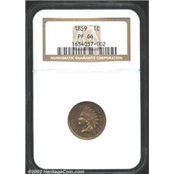 1859 1C PR66 NGC.