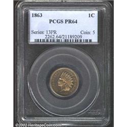 1863 1C PR64 PCGS.