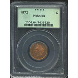 1872 1C PR64 Red and Brown PCGS.