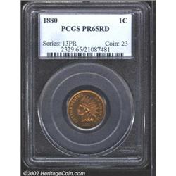 1880 1C PR65 Red PCGS.
