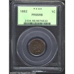 1882 1C PR65 Red and Brown PCGS.