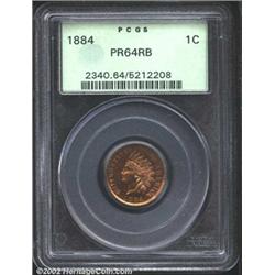 1884 1C PR64 Red and Brown PCGS.