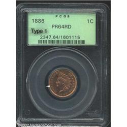 1886 1C Type One PR64 Red PCGS.