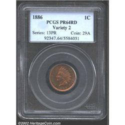 1886 1C Type Two PR64 Red PCGS.