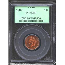1887 1C PR64 Red PCGS.