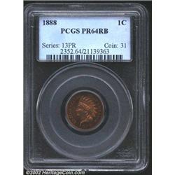 1888 1C PR64 Red and Brown PCGS.