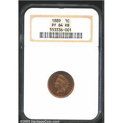 1889 1C PR64 Red and Brown NGC.