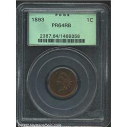 1893 1C PR64 Red and Brown PCGS.