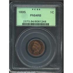1895 1C PR64 Red and Brown PCGS.