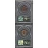 Image 2 : 1902 1C PR64 Red and Brown PCGS, deep red-violet and aqua-green patina, the lower left base of the 1