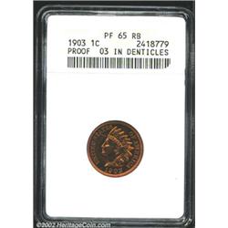 1903 1C PR65 Red and Brown ANACS.