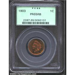 1903 1C PR65 Red and Brown PCGS.
