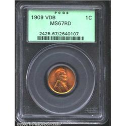 1909 VDB 1C MS67 Red PCGS.