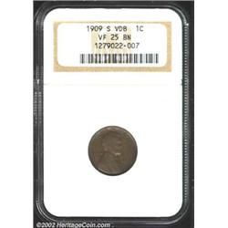 1909-S VDB 1C VF25 NGC.