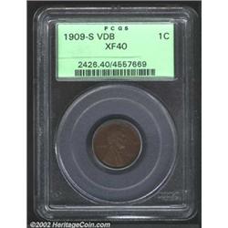 1909-S VDB 1C XF40 PCGS.