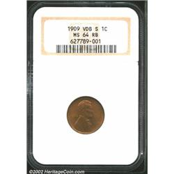 1909-S VDB 1C MS64 Red and Brown NGC.