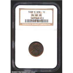 1909-S VDB 1C MS66 Red and Brown NGC.