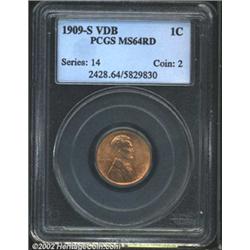1909-S VDB 1C MS64 Red PCGS.