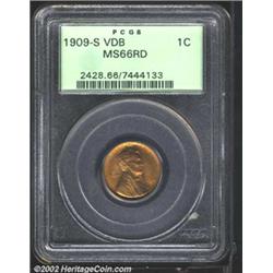 1909-S VDB 1C MS66 Red PCGS.
