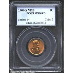 1909-S VDB 1C MS66 Red PCGS.