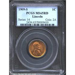 1909-S 1C MS65 Red PCGS.