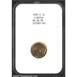 1909-S 1C S Over Horizontal S MS66 Red NGC.