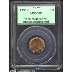1931-S 1C MS65 Red PCGS.