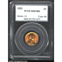 1933 1C MS67 Red PCGS.