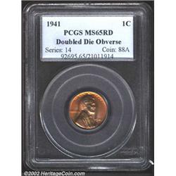 1941 1C Doubled Die MS65 Red PCGS.