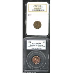 1944-D/S 1C AU53 NGC, FS-020, a lightly circulated example of this popular overmintmark variety, rec