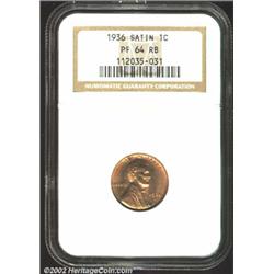 1936 1C Type One PR64 Red and Brown NGC.