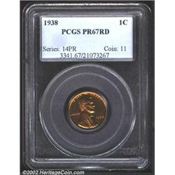 1938 1C PR67 Red PCGS.