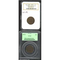 1865 2C AU53 NGC, FS-2.