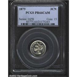 1879 3CN PR66 Cameo PCGS.