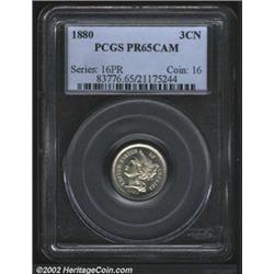1880 3CN PR65 Cameo PCGS.