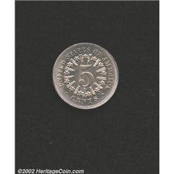 1867 5C Rays MS63 Uncertified.