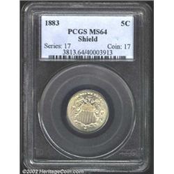 1883 5C MS64 PCGS.