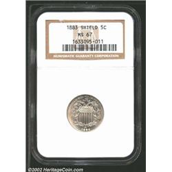 1883 5C MS67 NGC.