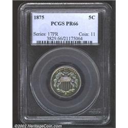 1875 5C PR66 PCGS.