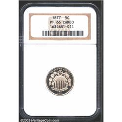 1877 5C PR66 Cameo NGC.