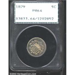1879 5C PR64 PCGS.