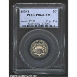 1879/8 5C PR66 Cameo PCGS.