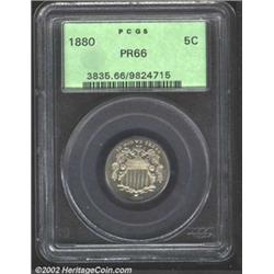 1880 5C PR66 PCGS.