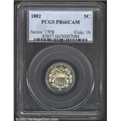 1882 5C PR66 Cameo PCGS.