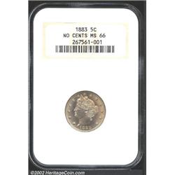 1883 5C No Cents MS66 NGC.