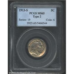 1913-S 5C Type Two MS65 PCGS.