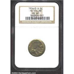 1914/3-S 5C MS62 NGC.
