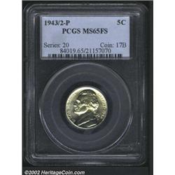 1943/2-P 5C MS65 Full Steps PCGS.