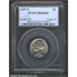 1947-S 5C MS66 Full Steps PCGS.