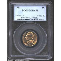 1951 5C MS66 Full Steps PCGS.